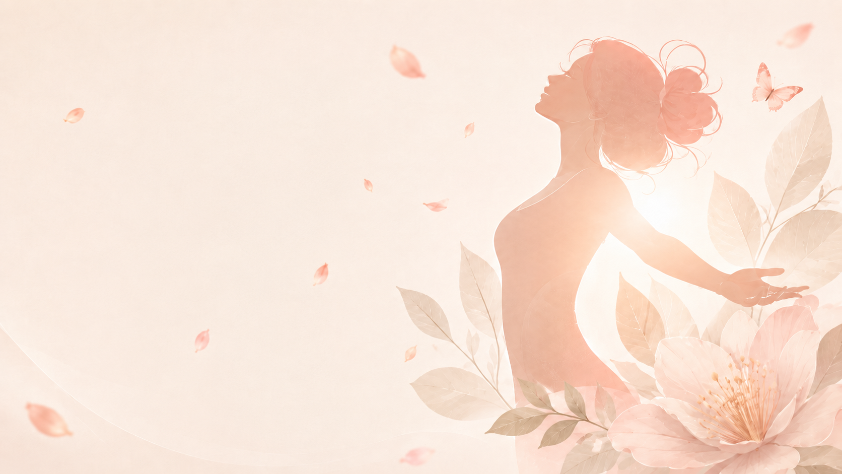 Woman practicing calm wellness habits in a bright interior